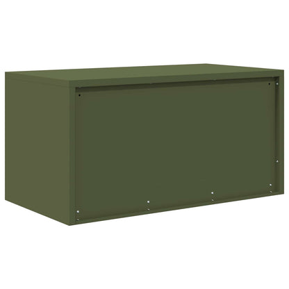 Storage Cabinet Olive Green 80 x 40 x 40 cm Steel