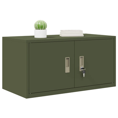 Storage Cabinet Olive Green 80 x 40 x 40 cm Steel