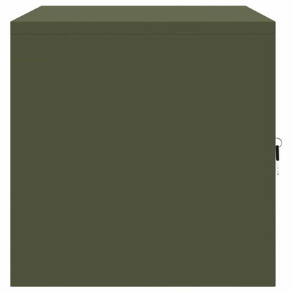 Storage Cabinet Olive Green 80 x 40 x 40 cm Steel
