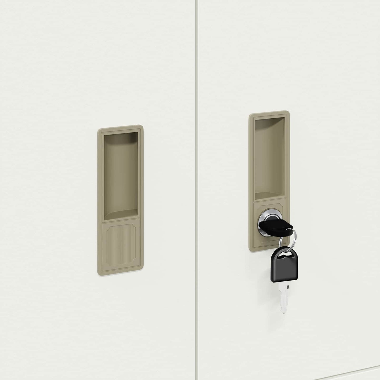 Storage Cabinet White 80 x 40 x 40 cm Steel