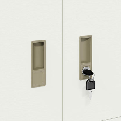 Storage Cabinet White 80 x 40 x 40 cm Steel