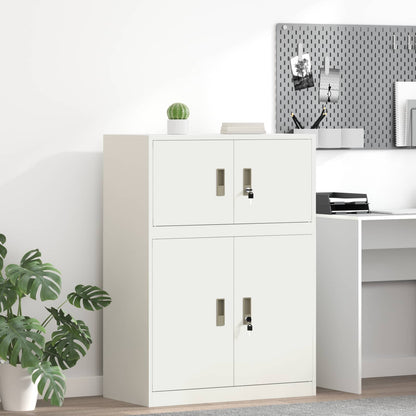 Storage Cabinet White 80 x 40 x 40 cm Steel