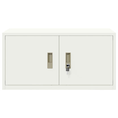 Storage Cabinet White 80 x 40 x 40 cm Steel