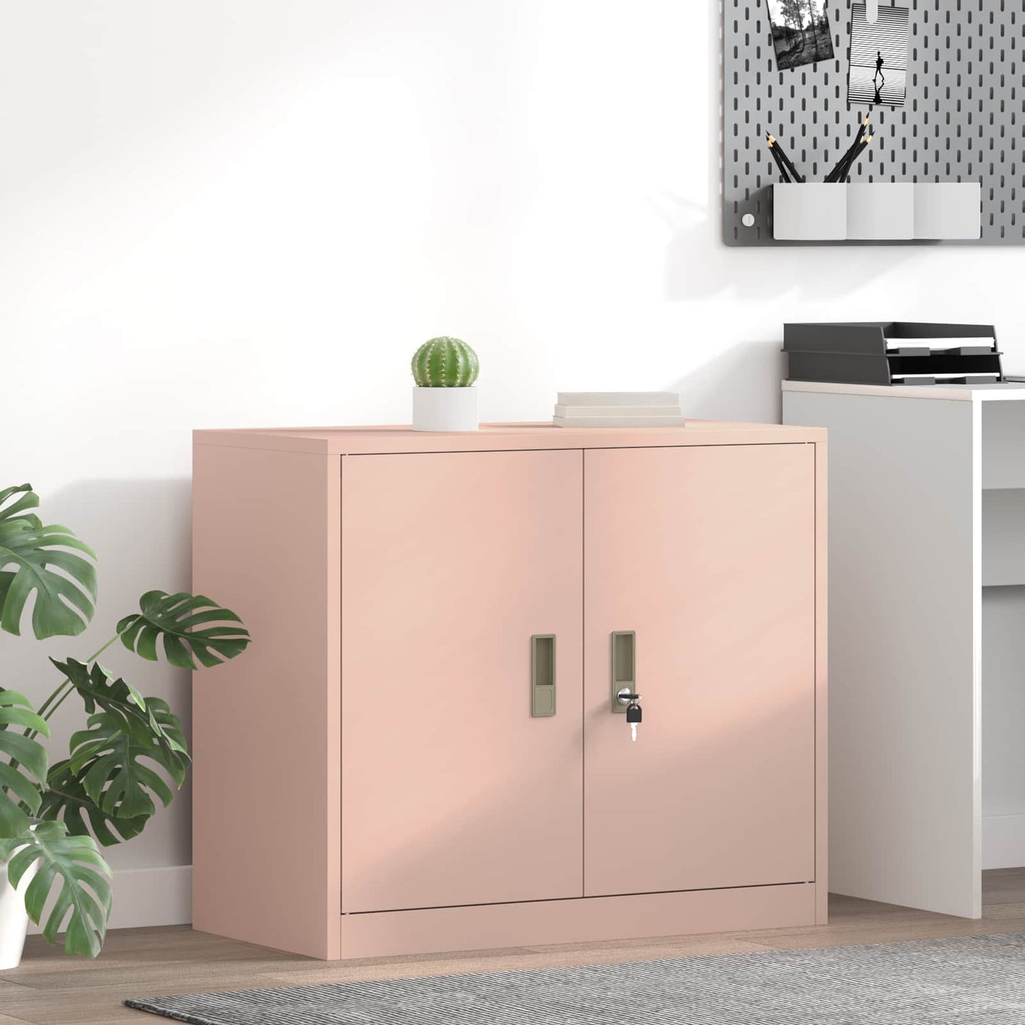 Storage Cabinet Pink 80 x 40 x 70 cm Steel