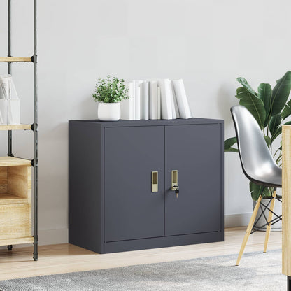 Storage Cabinet Anthracite 80 x 40 x 70 cm Steel