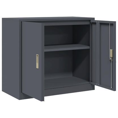 Storage Cabinet Anthracite 80 x 40 x 70 cm Steel