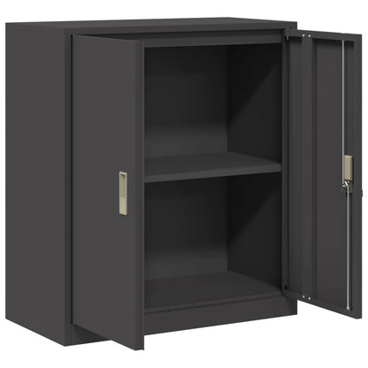 Storage Cabinet Black 80 x 40 x 90 cm Steel