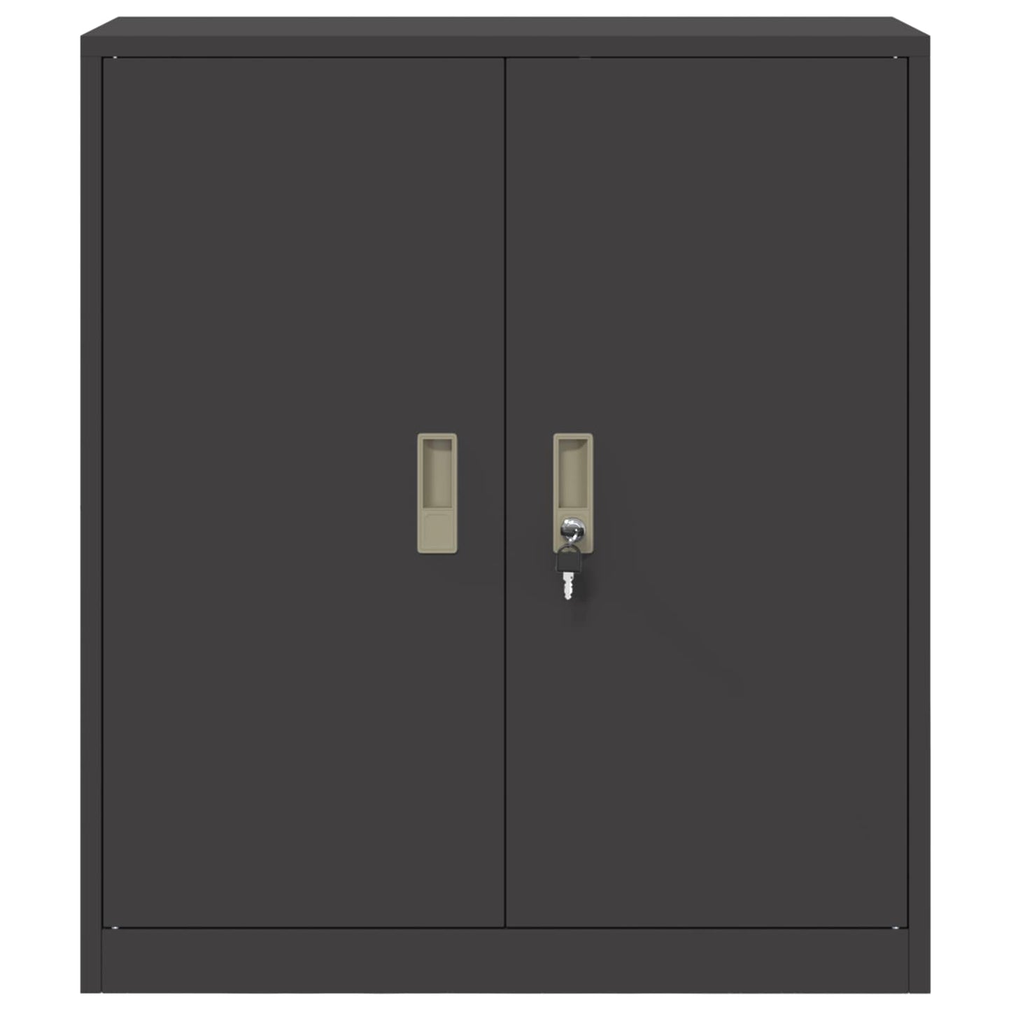 Storage Cabinet Black 80 x 40 x 90 cm Steel