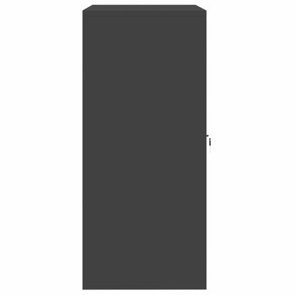 Storage Cabinet Black 80 x 40 x 90 cm Steel