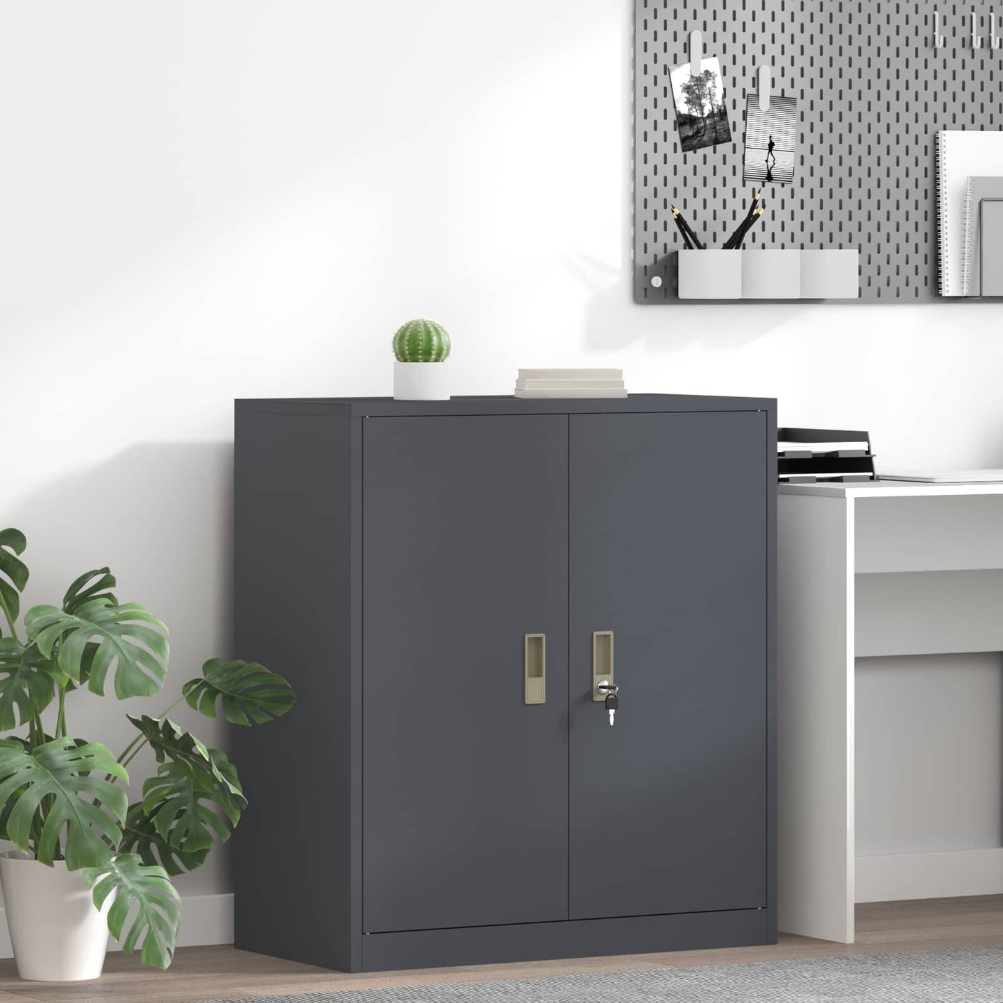 Storage Cabinet Anthracite 80 x 40 x 90 cm Steel