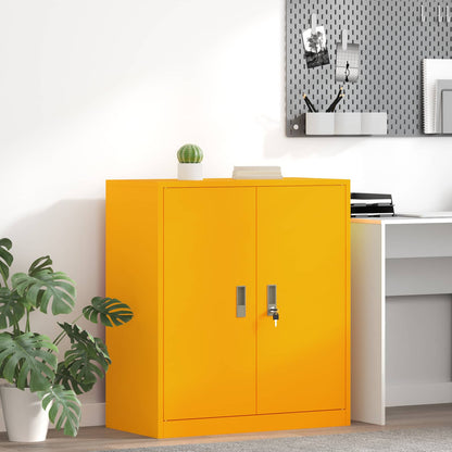 Storage Cabinet Mustard Yellow 80 x 40 x 90 cm Steel
