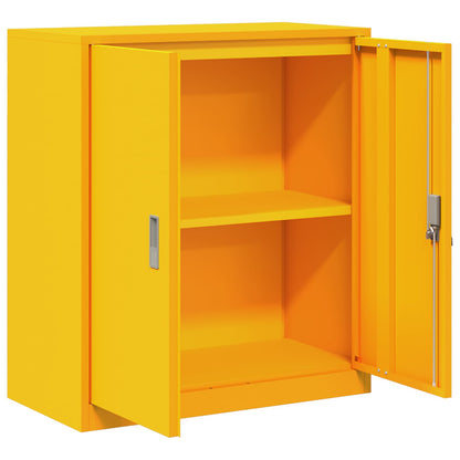 Storage Cabinet Mustard Yellow 80 x 40 x 90 cm Steel