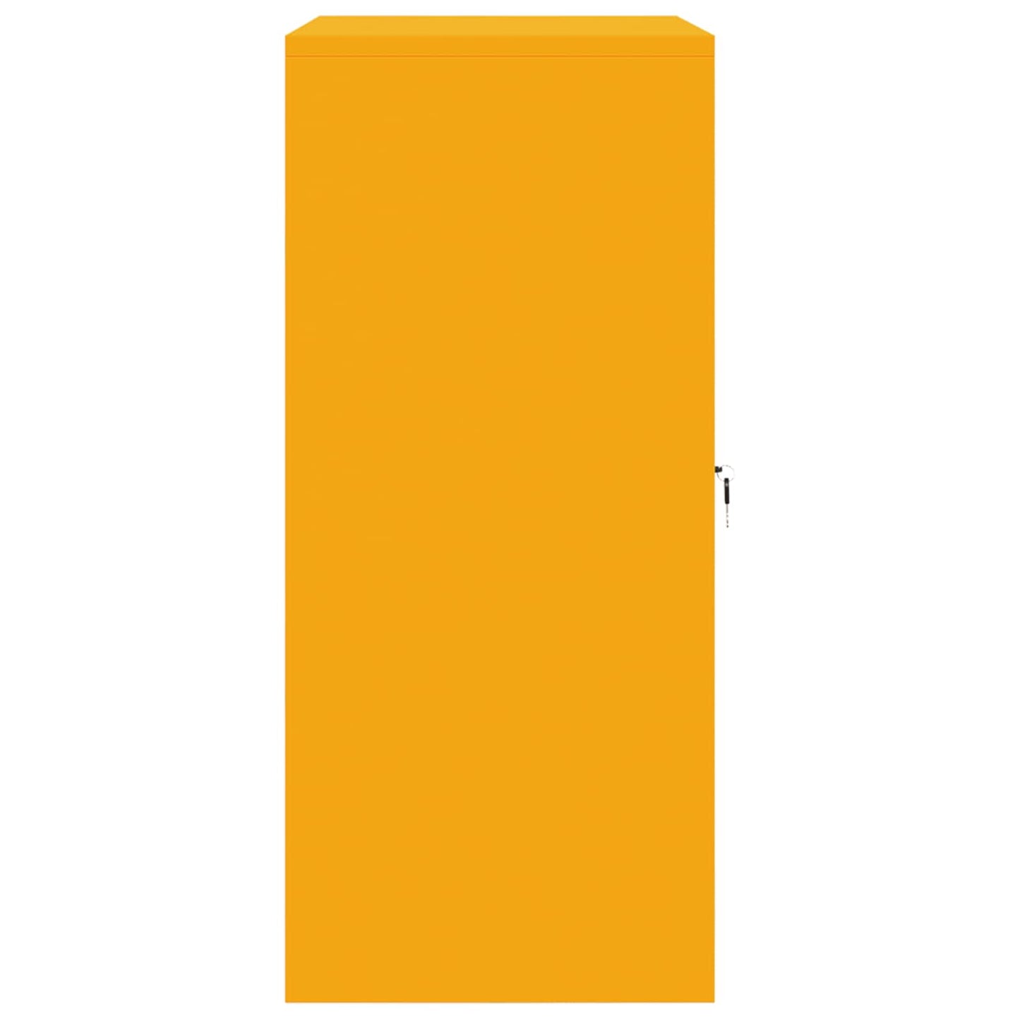 Storage Cabinet Mustard Yellow 80 x 40 x 90 cm Steel
