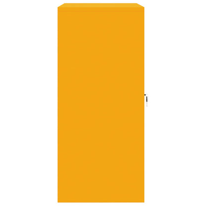 Storage Cabinet Mustard Yellow 80 x 40 x 90 cm Steel