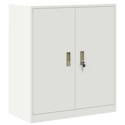 Storage Cabinet White 80 x 40 x 90 cm Steel