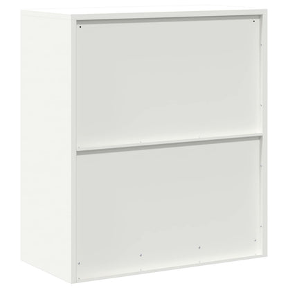 Storage Cabinet White 80 x 40 x 90 cm Steel