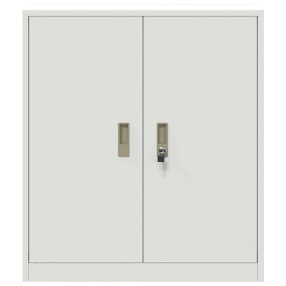 Storage Cabinet White 80 x 40 x 90 cm Steel