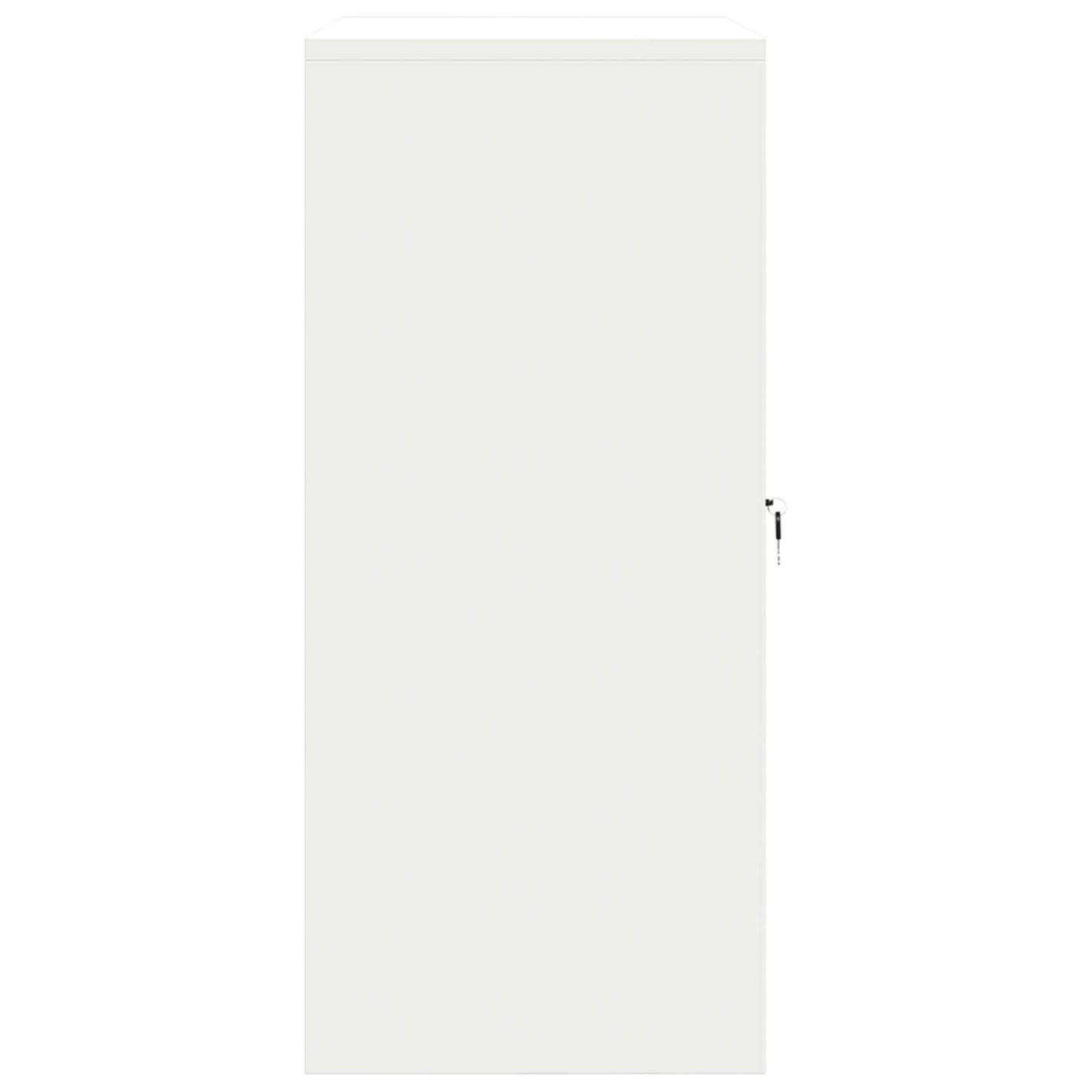 Storage Cabinet White 80 x 40 x 90 cm Steel