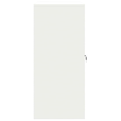Storage Cabinet White 80 x 40 x 90 cm Steel