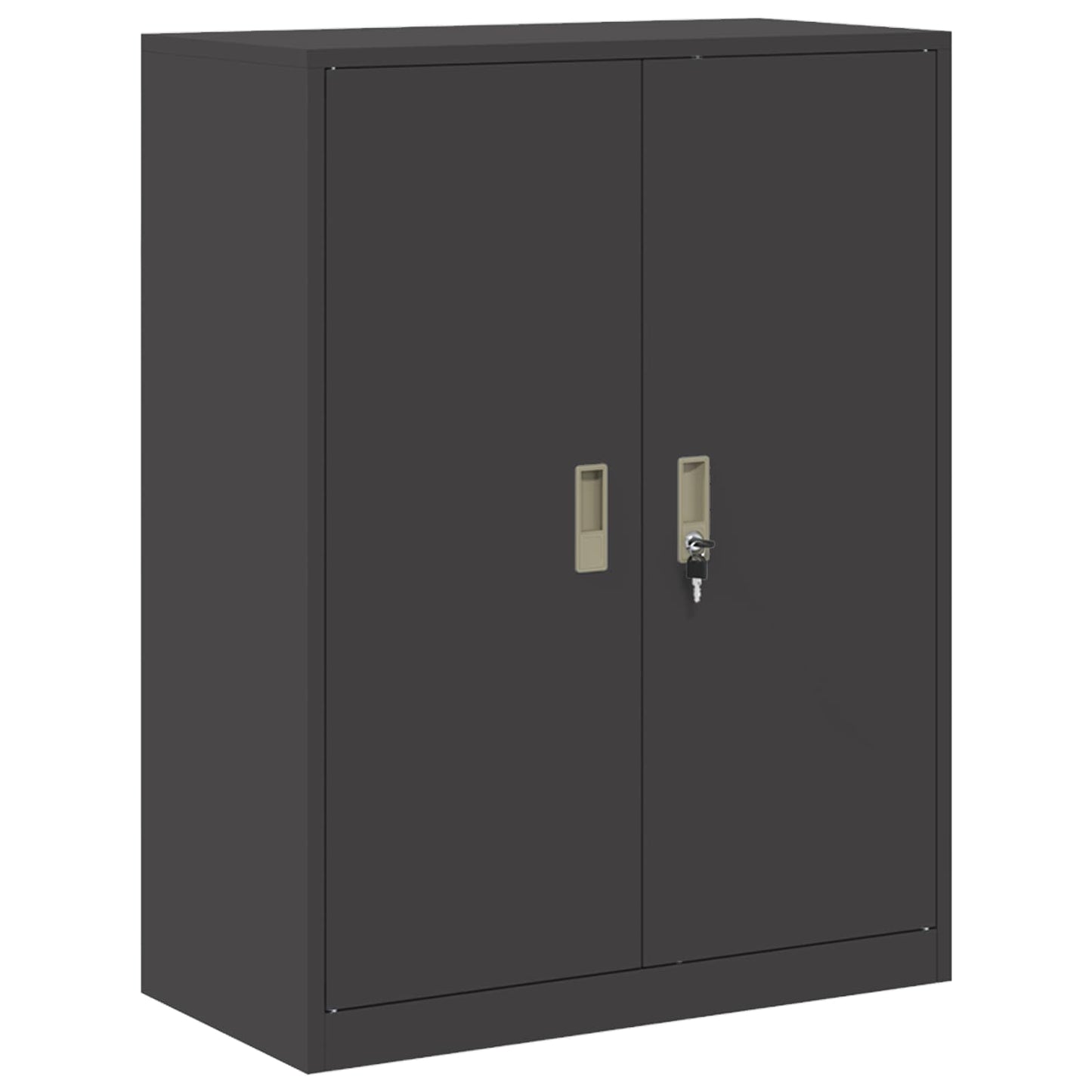 Storage Cabinet Black 80 x 40 x 105 cm Steel