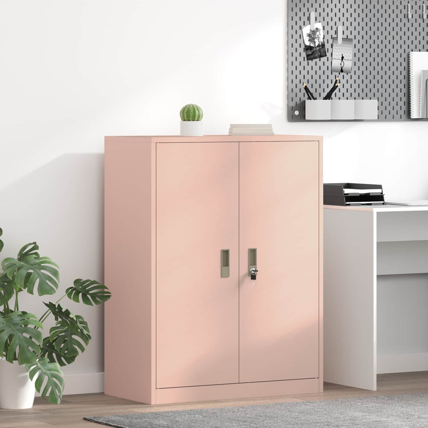 Storage Cabinet Pink 80 x 40 x 105 cm Steel
