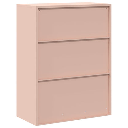Storage Cabinet Pink 80 x 40 x 105 cm Steel