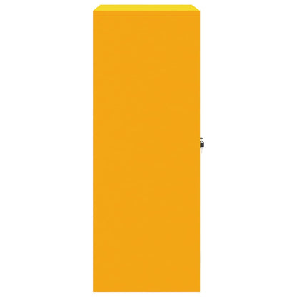 Storage Cabinet Mustard Yellow 80 x 40 x 105 cm Steel