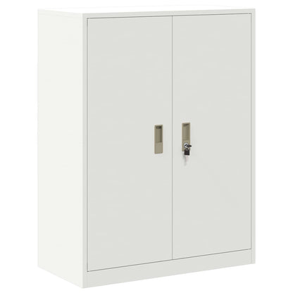 Storage Cabinet White 80 x 40 x 105 cm Steel