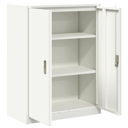 Storage Cabinet White 80 x 40 x 105 cm Steel