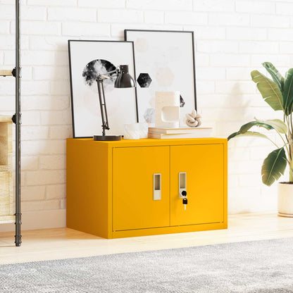Storage Cabinet Mustard Yellow 60 x 40 x 40 cm Steel