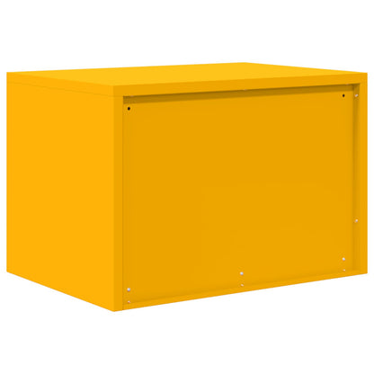Storage Cabinet Mustard Yellow 60 x 40 x 40 cm Steel