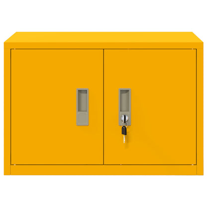 Storage Cabinet Mustard Yellow 60 x 40 x 40 cm Steel
