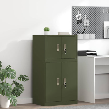 Storage Cabinet Olive Green 60 x 40 x 40 cm Steel