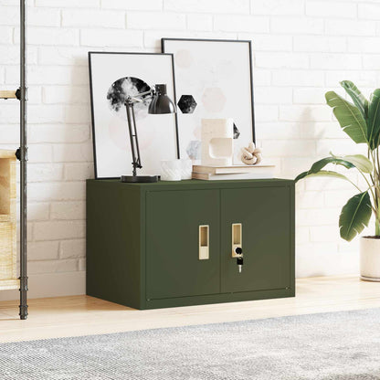 Storage Cabinet Olive Green 60 x 40 x 40 cm Steel