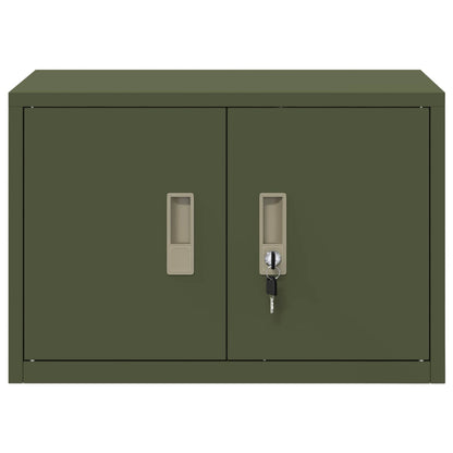 Storage Cabinet Olive Green 60 x 40 x 40 cm Steel