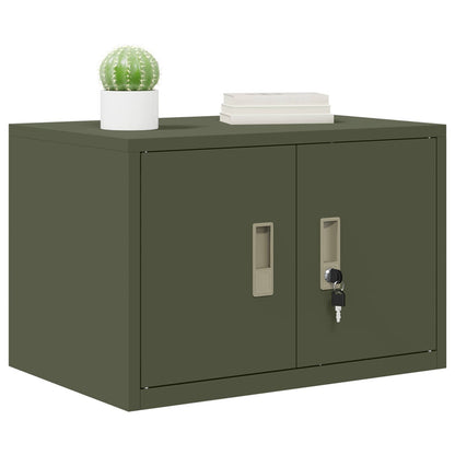Storage Cabinet Olive Green 60 x 40 x 40 cm Steel