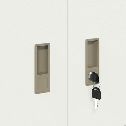 Storage Cabinet White 60 x 40 x 40 cm Steel