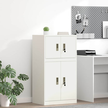 Storage Cabinet White 60 x 40 x 40 cm Steel