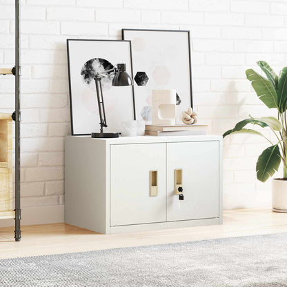 Storage Cabinet White 60 x 40 x 40 cm Steel