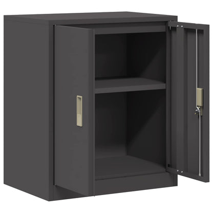 Storage Cabinet Black 60 x 40 x 70 cm Steel