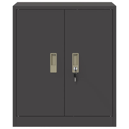 Storage Cabinet Black 60 x 40 x 70 cm Steel
