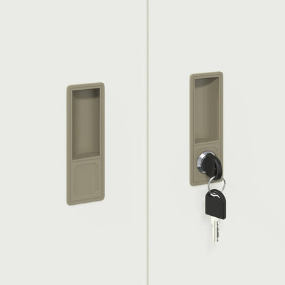 Storage Cabinet White 60 x 40 x 70 cm Steel