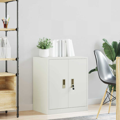 Storage Cabinet White 60 x 40 x 70 cm Steel