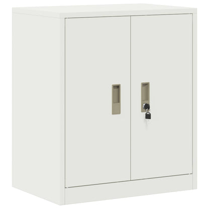 Storage Cabinet White 60 x 40 x 70 cm Steel