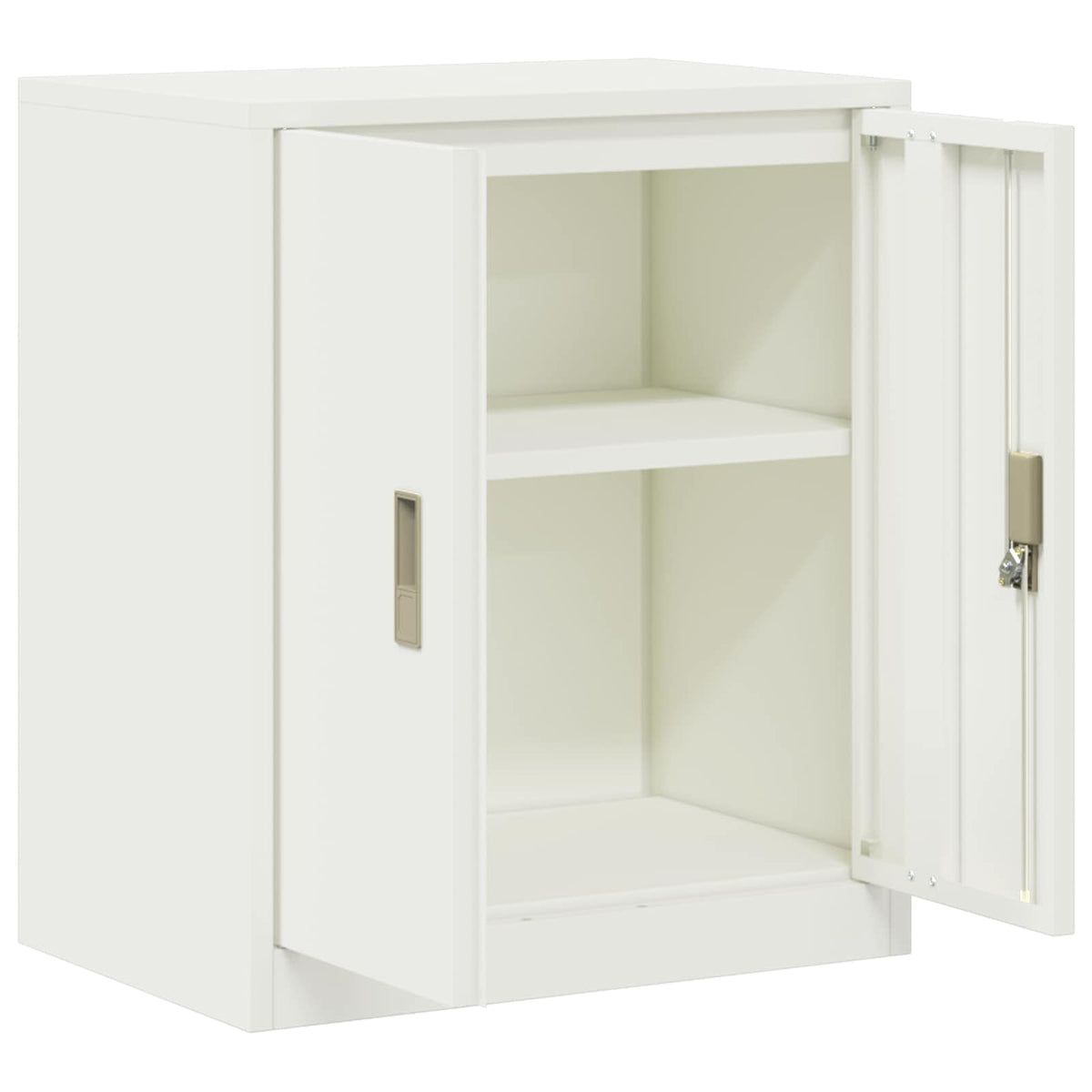 Storage Cabinet White 60 x 40 x 70 cm Steel