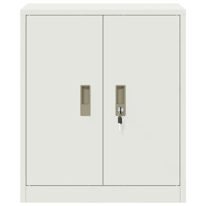 Storage Cabinet White 60 x 40 x 70 cm Steel