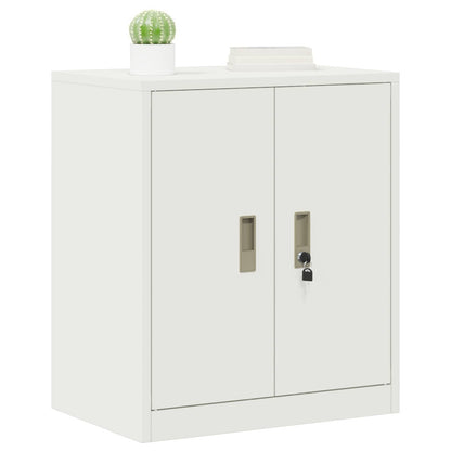 Storage Cabinet White 60 x 40 x 70 cm Steel