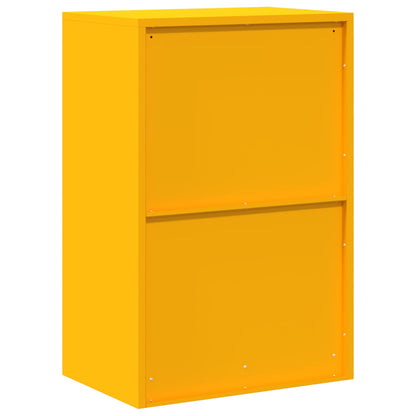 Storage Cabinet Mustard Yellow 60 x 40 x 90 cm Steel