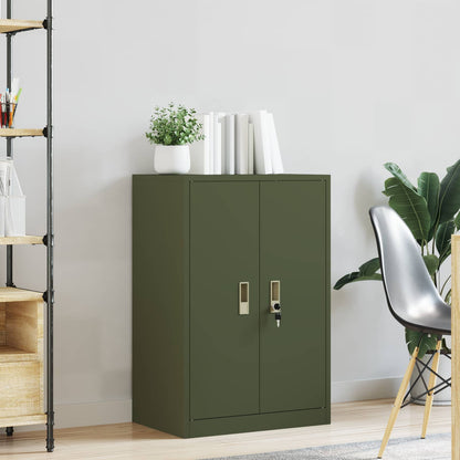 Storage Cabinet Olive Green 60 x 40 x 90 cm Steel