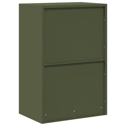 Storage Cabinet Olive Green 60 x 40 x 90 cm Steel